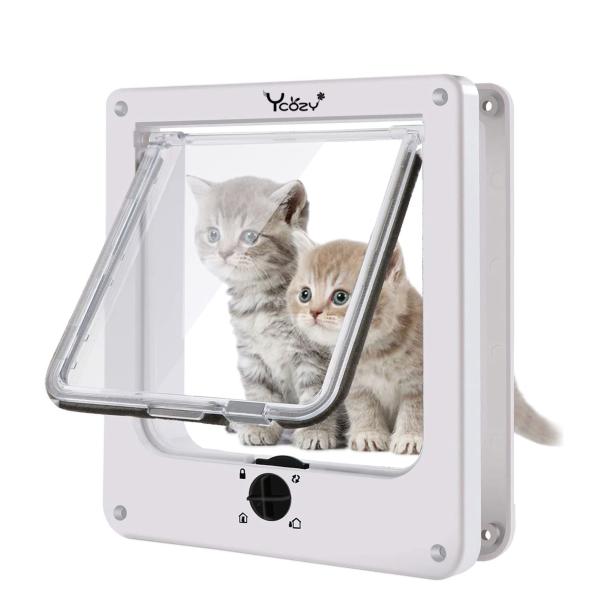 他サイト： Ycozy 二世代 ペットドア 外寸22 x 19cm 猫 出入り口 小型犬用 ドア 猫扉 4ウェの商品画像
