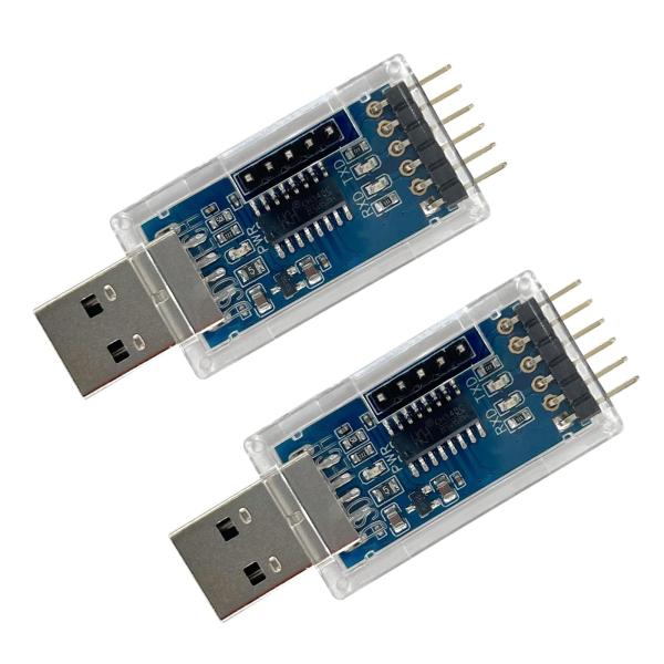 DSD TECH SH-U07B USB TTL アダプタ CH340C チップ内蔵（2PCS）