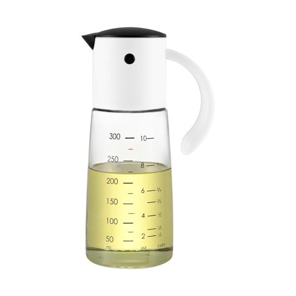 VKCHEF オイルボトル 醤油差し 液だれしない 片手 ガラス 調味料入れ 油入れ ド