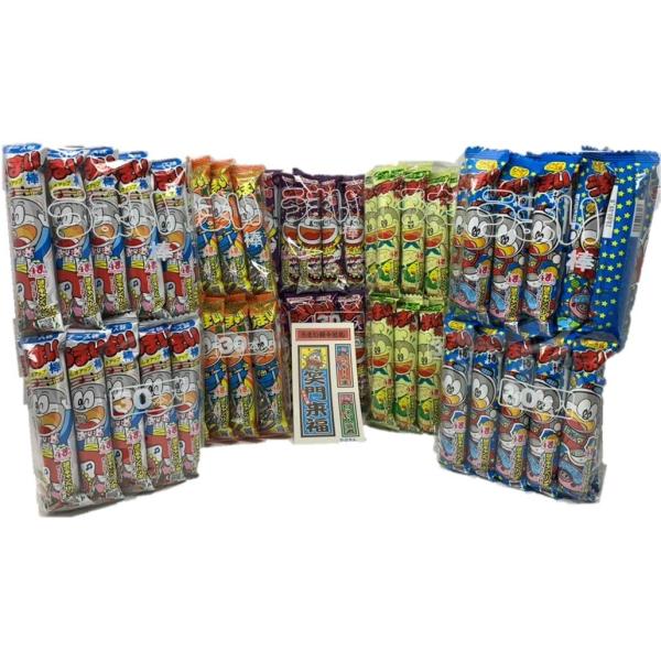 他サイト： やおきん うまい棒 5種 コーンポタージュ・チーズ・めんたい・サラミ・とんかつソーの商品画像