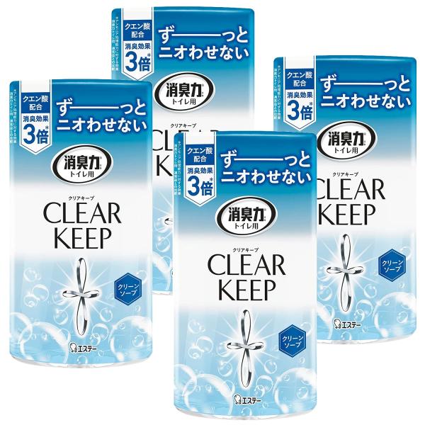 他サイト： 消臭力 トイレ クリアキープ [まとめ買い] トイレ用 置き型 クリーンソープ 400mの商品画像