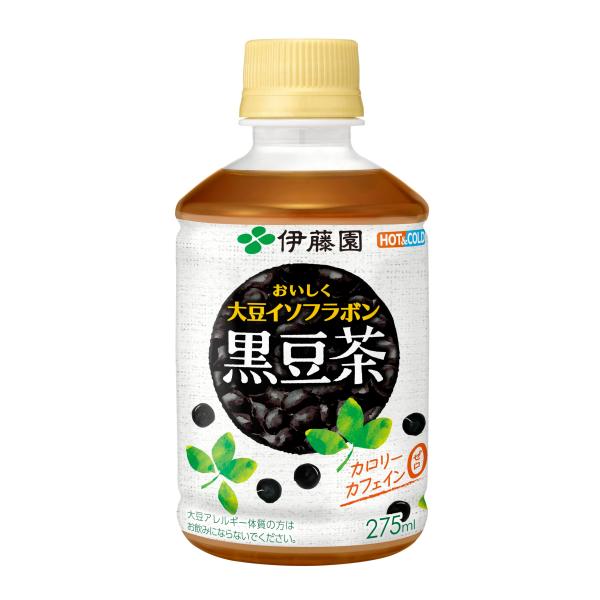 他サイト： 伊藤園 黒豆茶 おいしく大豆イソフラボン 275ml×24本 (レンチン対応)の商品画像
