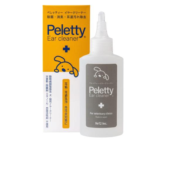 他サイト： 動物病院取扱品ペレッティーシリーズ【 ペレッティー イヤークリーナー 】耳道内の商品画像