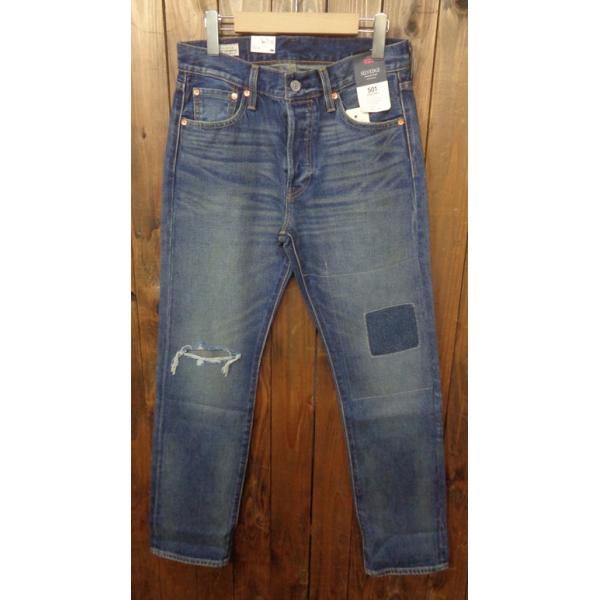 Ｌｅｖｉ’ｓリーバイス 00501-3906 501(R) ORIGINAL ボタンフライ ストレート セルビッジデニム 赤耳 右膝ダメージ 左リペア加工 ダメージ ジーンズ パンツ