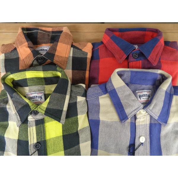 ＳＡＬＥ！！ ヒューストンHOUSTON ブロックチェックシャツ ビエラ長袖シャツ ネルシャツ 厚手  40958