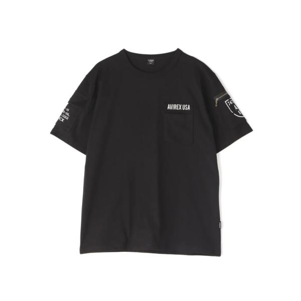 ＡＶＩＲＥＸアヴィレックス 783-5934010 -010 -030 -310 -012 S/S FATIGUE T-SHIRT ファティーグ 半袖 Tシャツ ポケット プリント クルーネック T 6113328