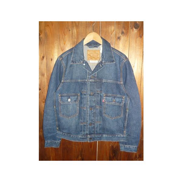 Ｌｅｖｉ’ｓリーバイス A7632-0020 TYPE II TRUCKER JACKET トラッカー ジャケット 2ndタイプ デニム ダークインディゴ 赤耳 ビッグＥ 革パッチ Gジャン