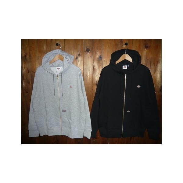 ＤＩＣＫＩＥＳディッキーズ DC2014-00 -02 -75 WAPPEN ZIP UP PARKA ミニロゴワッペン ジップアップ パーカー 裏毛 綿100％ スウェット生地 前開き 羽織り ユニ
