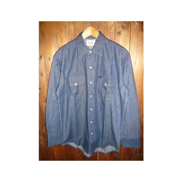 Ｌｅｅリー LM7234-400 DUNGAREES L/S WESTERN SHIRTS ダンガリーズ ウエスタン シャツ 長袖 デニム シャツ 綿100％ ユニセックス
