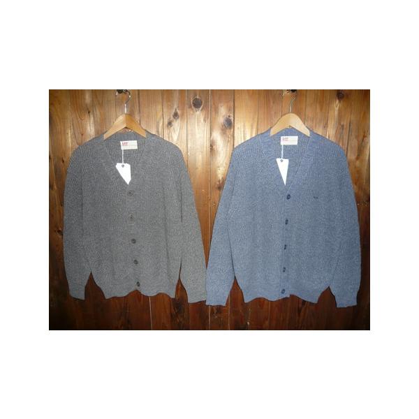 Ｌｅｅリー LT3185-142 -176 KNIT CARDIGAN ニット カーディガン 同色Leeロゴ刺繍 ゆったりシルエット 綿アクリル素材 羽織り 春ニット ユニセックス