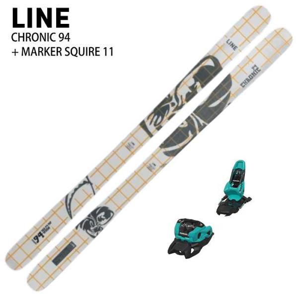 LINE スキー板　ビンディング　ケース　4点セット 特典付][スキー2点セット]ライン スキー板 2027 LINE CHRONIC 94 +