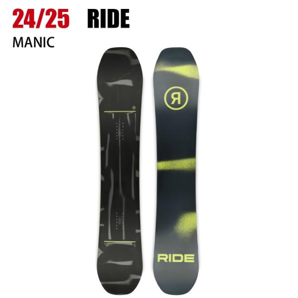 [商品名] 2024/2025 RIDE MANIC[サイズ] 151/154/157/160/163/158WIDE/161WIDE[カテゴリ] オールラウンド/フリースタイル/カービング/フリーライド