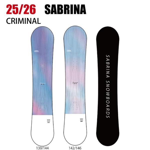 SABRINA スノーボード　ミッキー　139 2026 SABRINA サブリナ CRIMINAL クリミナル 25-26 レディース ボード