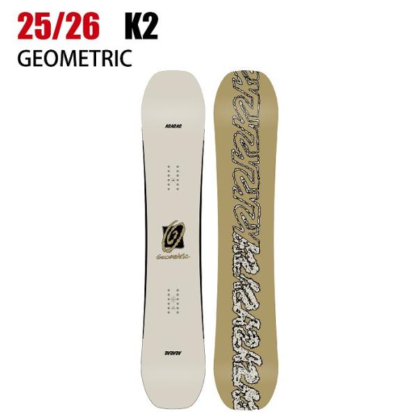 [商品名] 2025/2026 K2 GEOMETRIC[サイズ] 144/148/152/156[カテゴリ] フリースタイル/グラトリ/ラントリ/パーク今年新しく生まれ変わったGEOMETRICは足元キャンバーで、センター、ノーズ、テール...