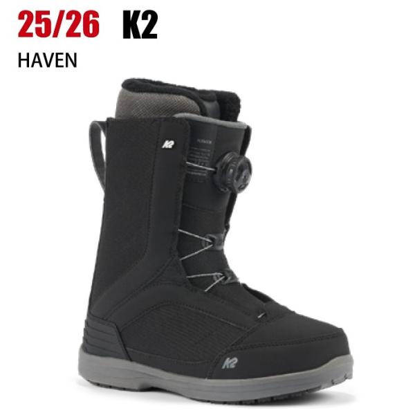 25cm K2 HAVEN スノーボードブーツ BOA ボア ヘブン 2026 K2 ケーツー HAVEN ヘブン BLACK 25-26 レディース スノーボード