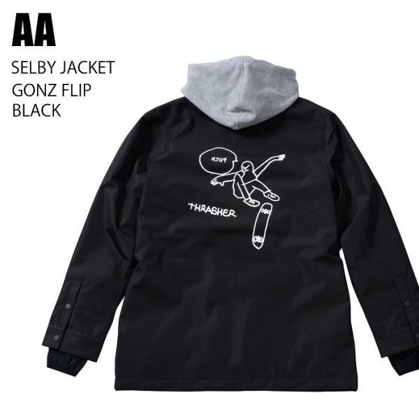 AA ダブルエー ウェア SELBY JACKET 23-24 GONZ FLIP BLACK レディース ジャケット スノーボードST
