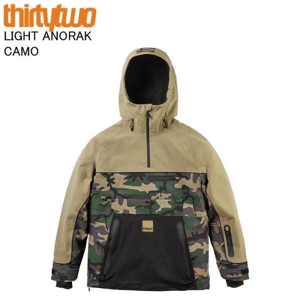 THIRTYTWO サーティーツー LIGHT ANORAK CAMO スノーボードウェア スノーボード ウェア ジャケット 32ウェア スノボ 25-26 THIRTYTWO サーティーツー LIGHT ANORAK CAMO スノーボードウェア