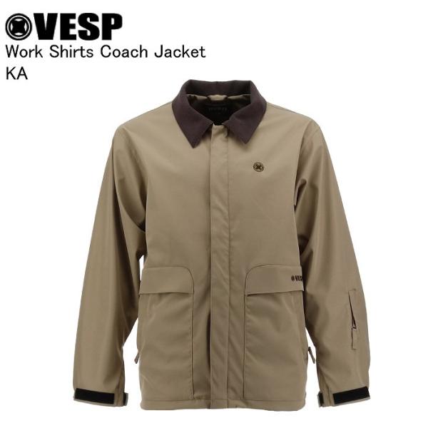 VESP ベスプ VPMJ1067 Work Shirts Coach Jacket KA スノーボード ウェア ジャケット VESPウェア 25-26モデル メンズ レディース VESP ベスプ VPMJ1067 Work Shirts Coach Jacket KA スノーボード