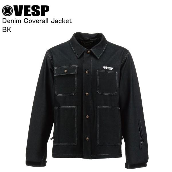 VESP VPMJ1071 Denim スノーボード ウェア　デニム　XL VESP（ベスプ） VPMJ1071 Denim Coverall Jacket BK スノーボード