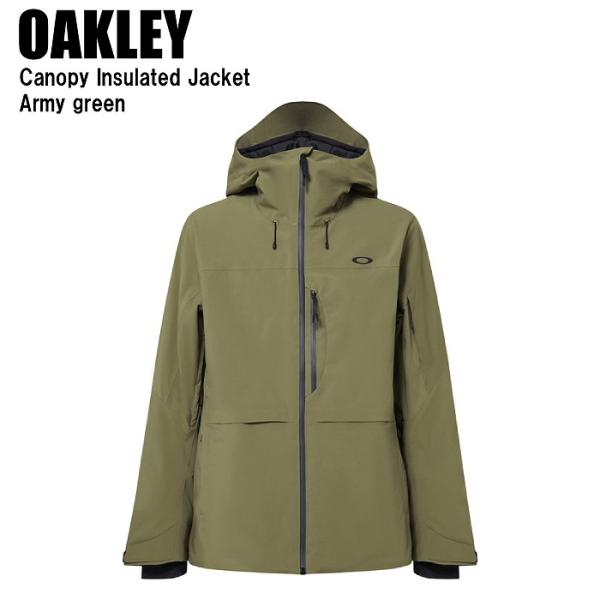 OAKLEY オークリー FOA407383 CANOPY INSULATED JACKET ARMY GREEN スキー スノーボード ウェア ジャケット オークリーウェア OAKLEY オークリー FOA407383 CANOPY INSULATED JACKET ARMY GREEN