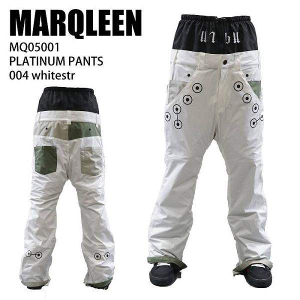 MARQLEEN マークリーン MQ05501 PLATINUM PANTS 004 whitestr 24-25 ウエア メンズ パンツ スノーボード MARQLEEN マークリーン MQ05501 PLATINUM PANTS 004 whitestr 24-25