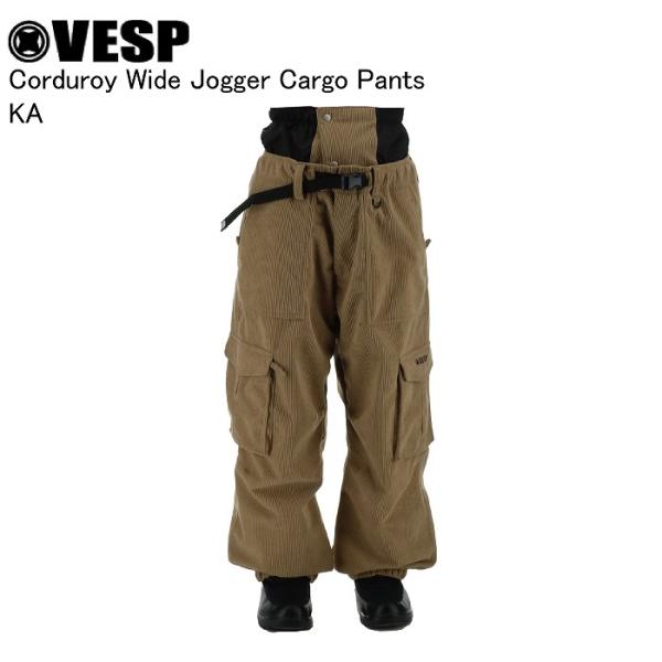 VESP ベスプ VPMP1059C Corduroy Wide Jogger Cargo Pants KA スノーボード ウェア パンツ VESPウェア 25-26モデル VESP ベスプ VPMP1059C Corduroy Wide Jogger Cargo Pants KA