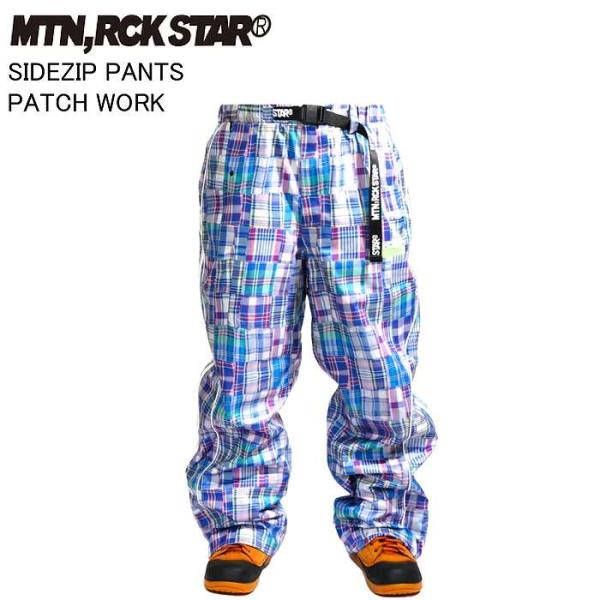 MTN.ROCK STAR マウンテンロックスター SIDEZIP PANTS PATCH WORK