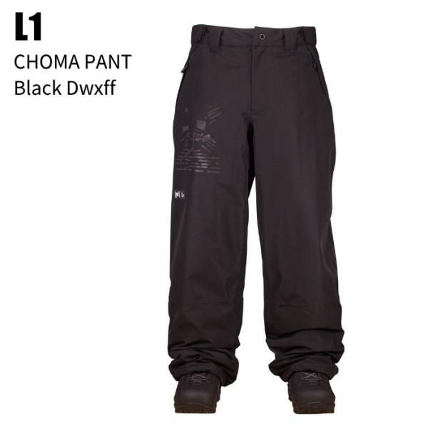 スノーボードパンツ L　ウェアМ L1 エルワン CHROMA PANT クロマ パンツ Black Dwxff スノーボード