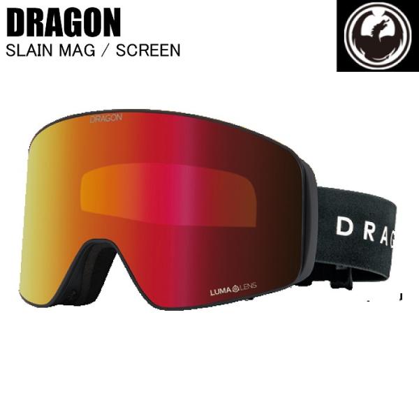 DRAGON ドラゴン SLAIN MAG スレインマグ SCREEN LL PH J.RED ION V01 スノーボード ゴーグル 調光レンズ ジャパンフィットST