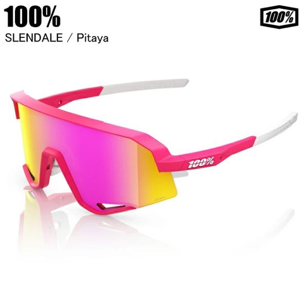 100% ワンハンドレッド SLENDALE スレンデール Satin Pitaya 60057-00006 サングラス 野球 ロードバイク 100％サングラスST