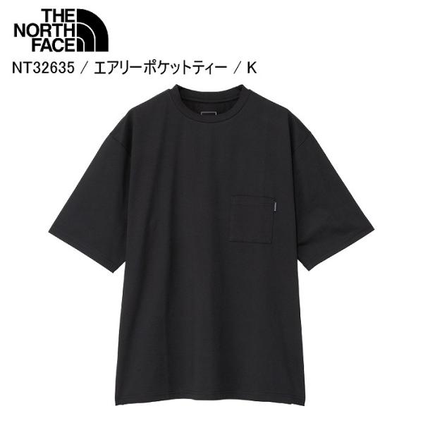 THE NORTH FACE ノースフェイス NT32635 S/S Airy Pocket Tee エアリーポケットティー K Tシャツ 半袖 ティーシャツST