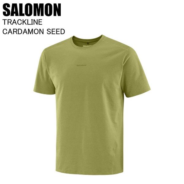 SALOMON サロモン LC2790600 TRACKLINE SS TEE M CARDAMON SEED/ ランニングウェア 半袖 ランニング ウォーキング ジョギングST