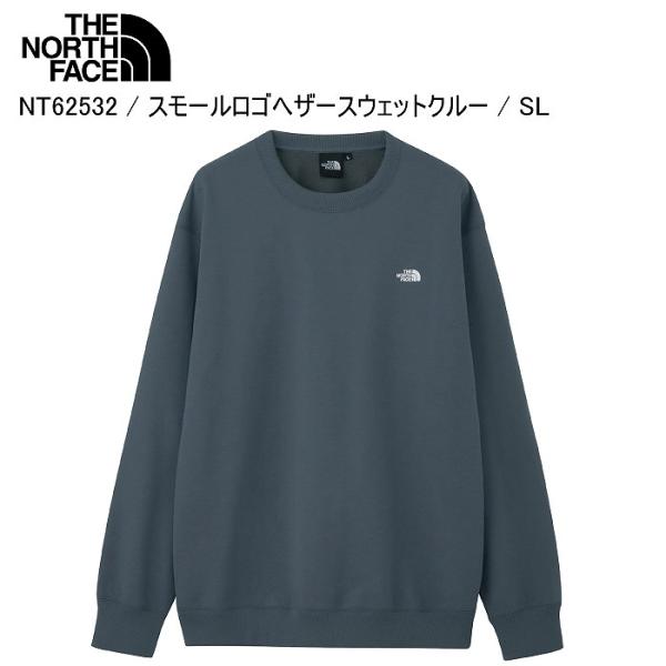 THE NORTH FACE ノースフェイス NT62532 Small Logo Heather Sweat Crew SL スウェット トレーナー ノースフェイストレーナーST