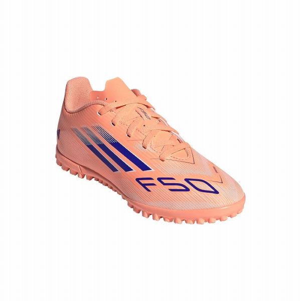  F50 サッカーシューズ オレンジ/ブルー adidas（アディダス） F50 CLUB TF J(ビームオレンジ×ルシッドブルー
