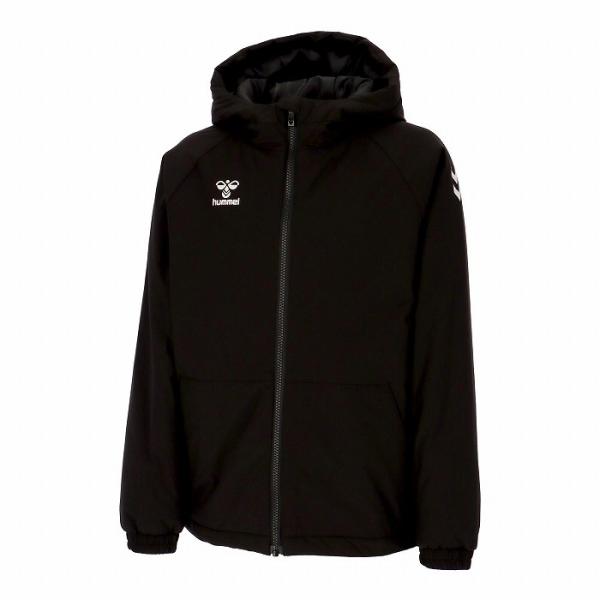 HUMMEL ヒュンメル ジュニアパデットジャケット(ブラック) HJW8093 90 ウィンドジャケット 中綿 防寒 hummel（ヒュンメル） ジュニアパデットジャケット(ブラック) HJW8093