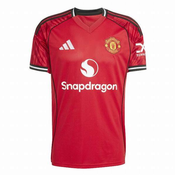 ADIDAS アディダス マンチェスターユナイテッド 25-26 ホーム 半袖 レプリカ ユニフォームシャツ(レッド) KRP08 JI7428ST