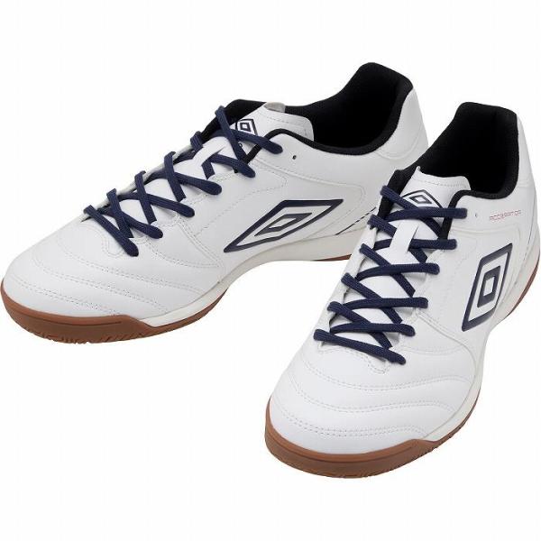 UMBRO アンブロ アクセレイターサラ WIDE IN(ホワイト×ネイビー) UF6SCSF3M フットサル インドアシューズ ワイド ACCERATORST