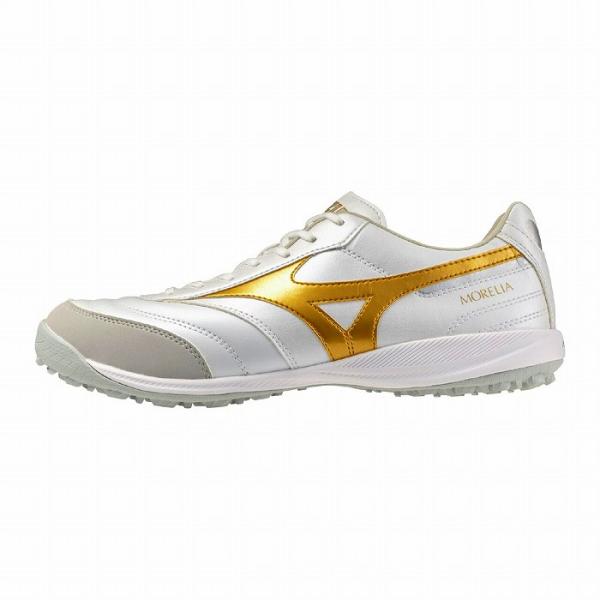 MIZUNO ミズノ MORELIA SALA PRO TF(ホワイト×ゴールド) Q1GB261350 サッカー トレシュー フットサル 人工芝シューズST