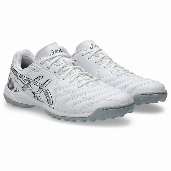 ASICS アシックス CALCETTO WD 9 TF(ホワイト×ガンメタル) 1113A038 103 フットサル 人工芝シューズ ワイド カルチェットST