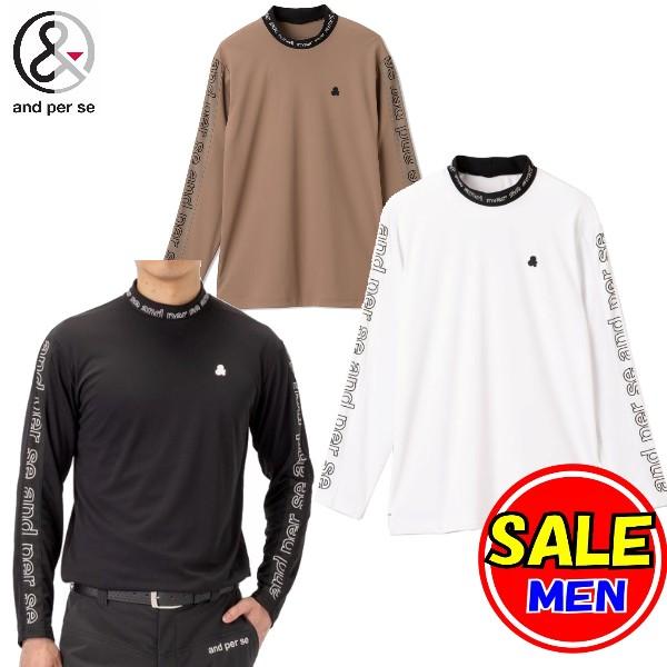 アンパスィ　and per se 長袖　M and per se（アンパスィ） 長袖ハイネックシャツ メンズ アウトレット