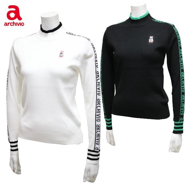 アルチビオ　長袖ニット archivio アルチビオ 長袖ニットセーター グレー×黒 ウール100