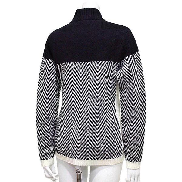 ブラック ホワイト ブラック 50 Off セール ジップハイネックセーター レディース ゴルフ アンド Bw 2517lfnm Stageone ホワイト 秋冬モデル セーター