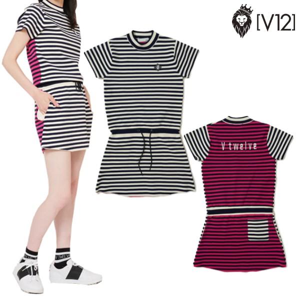 V12 ゴルフ V TWELVE（2023春夏新作！）CRAZY BORDER ONE-PIECE