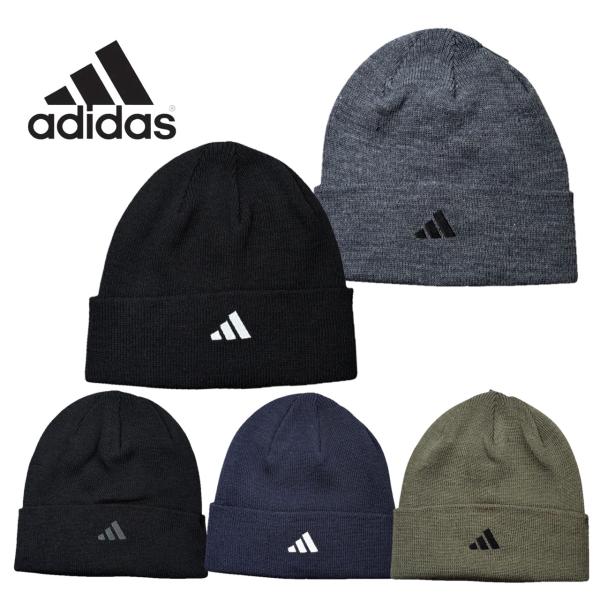 アディダス adidas 帽子 ニット帽 ビーニー ニットキャップ 254-011001 刺繍ロゴ ブランドロゴ アクリル素材 防寒 メンズ レディース ユニセックス アウトドア