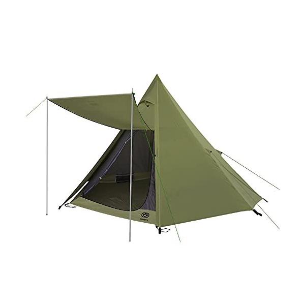 GOGlamping テント ワンポールテント 4人用 5人用 キャノピー付き わん