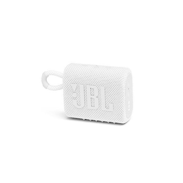 JBL GO3 Bluetoothスピーカー USB C充電/IP67防塵防水/パッシブラジエーター搭載/ポータブル/2020年モデル ホワイト JB