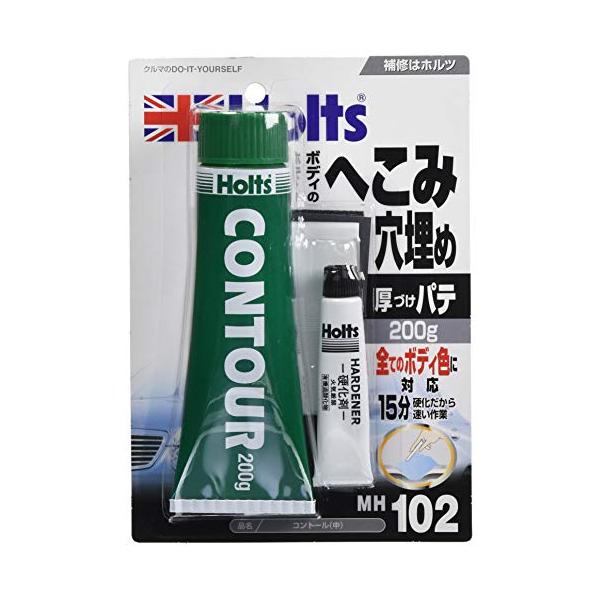 他サイト： ホルツ 補修用パテ 厚づけパテ コントール(中) 200g Holts MH102 硬化剤入りの商品画像