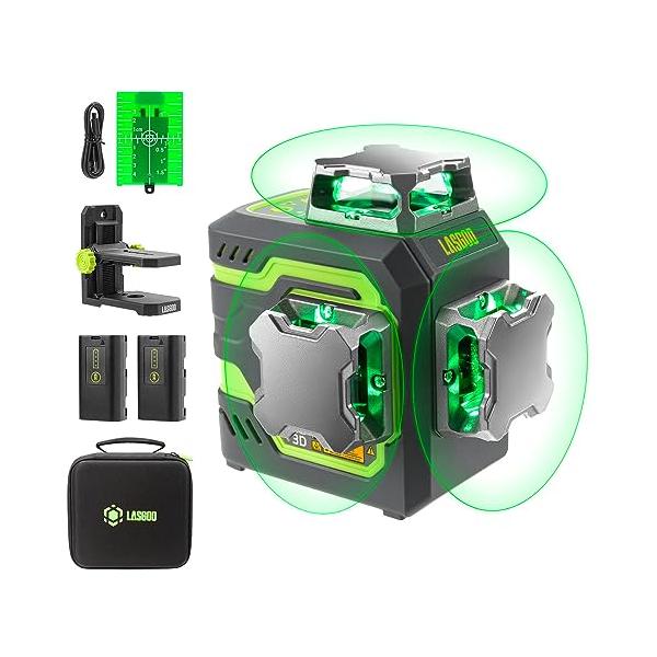 【商品概要】高精度 - レーザーレベルは、明るくクリアなグリーンレーザービームを照射し、100フィート先まで見えるので、簡単に正確な結果を得ることができます。安全クラスII、出力1mW未満で、家庭やオフィスで使用できるように設計されています...