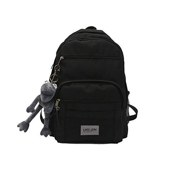 Zesu 韓国リュック カジュアルバッグ韓国バッグ バッグ バック 追加通勤通学かごバッグ大容量 超 ブラックの価格と最安値 おすすめ通販を激安で