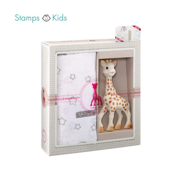 他サイト： キリンのソフィー おくるみ セット 歯固め スワドル ファーストトイ  知育玩具 おもちゃ 男の子 女の子 ギフト 赤ちゃん 玩具 知育 ベビー 0ヶ月 0歳の商品画像